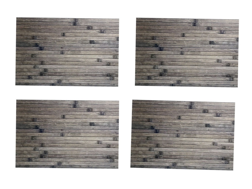 Individual de Bambu x 4 Und 40 x 30 cm.