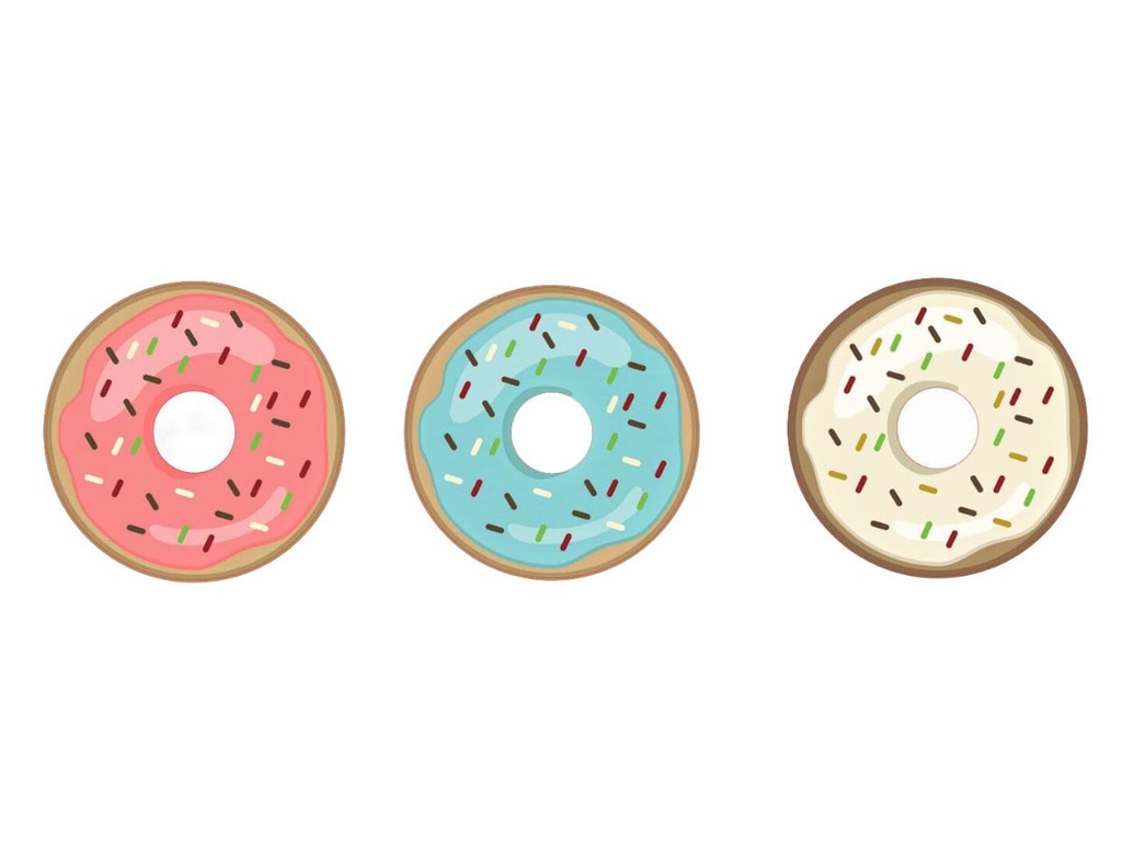 Individual Donughts 38 cm.