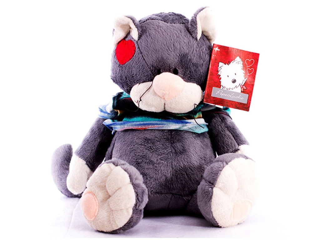 Peluche Gato Toby Grande 28 cm