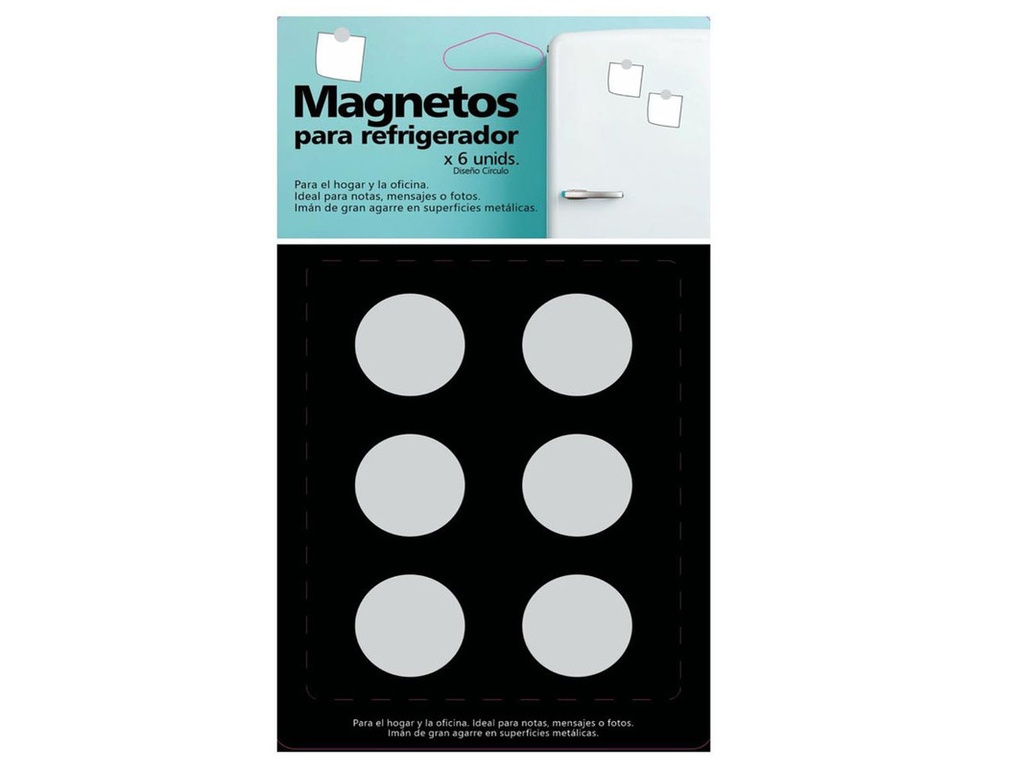 Set de Imanes Circulos x 6 Unid.