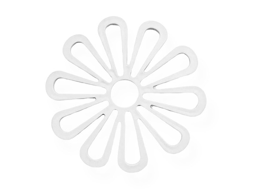 [222-10202] Apoya Calientes Flor Blanco 16.8 cm.