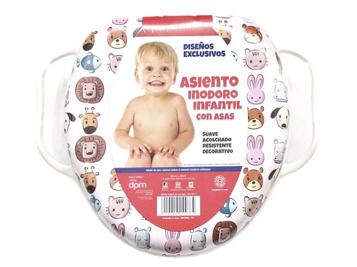 [222-10111] Asiento Inodoro Infantil con Asas 34.5 x 29 cm.
