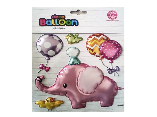 [222-10114] Decoballon Autoadhesivo Chico 19 x 23.5 cm /16 x 27