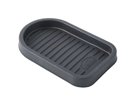 [222-10192 ] Portaesponja Mega Negro para Lavadero 23 x 14 x 2.2 cm.