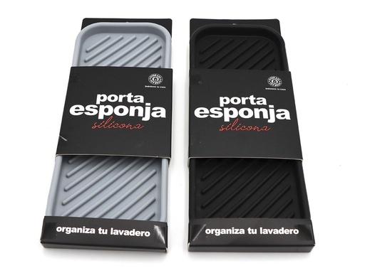 [222-10146] Portaesponjas para Lavadero Silicona 23.3 x 9.2 x 1.2 cm.