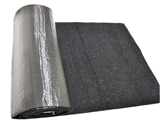 [222-10140-NE  ] Rollo de Alfombra Negro 120x900Cm x 12mm