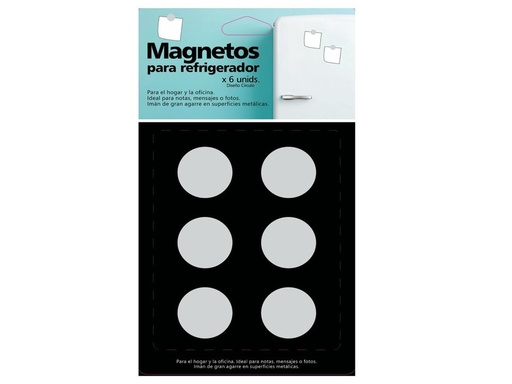 [222-10215] Set de Imanes Circulos x 6 Unid.